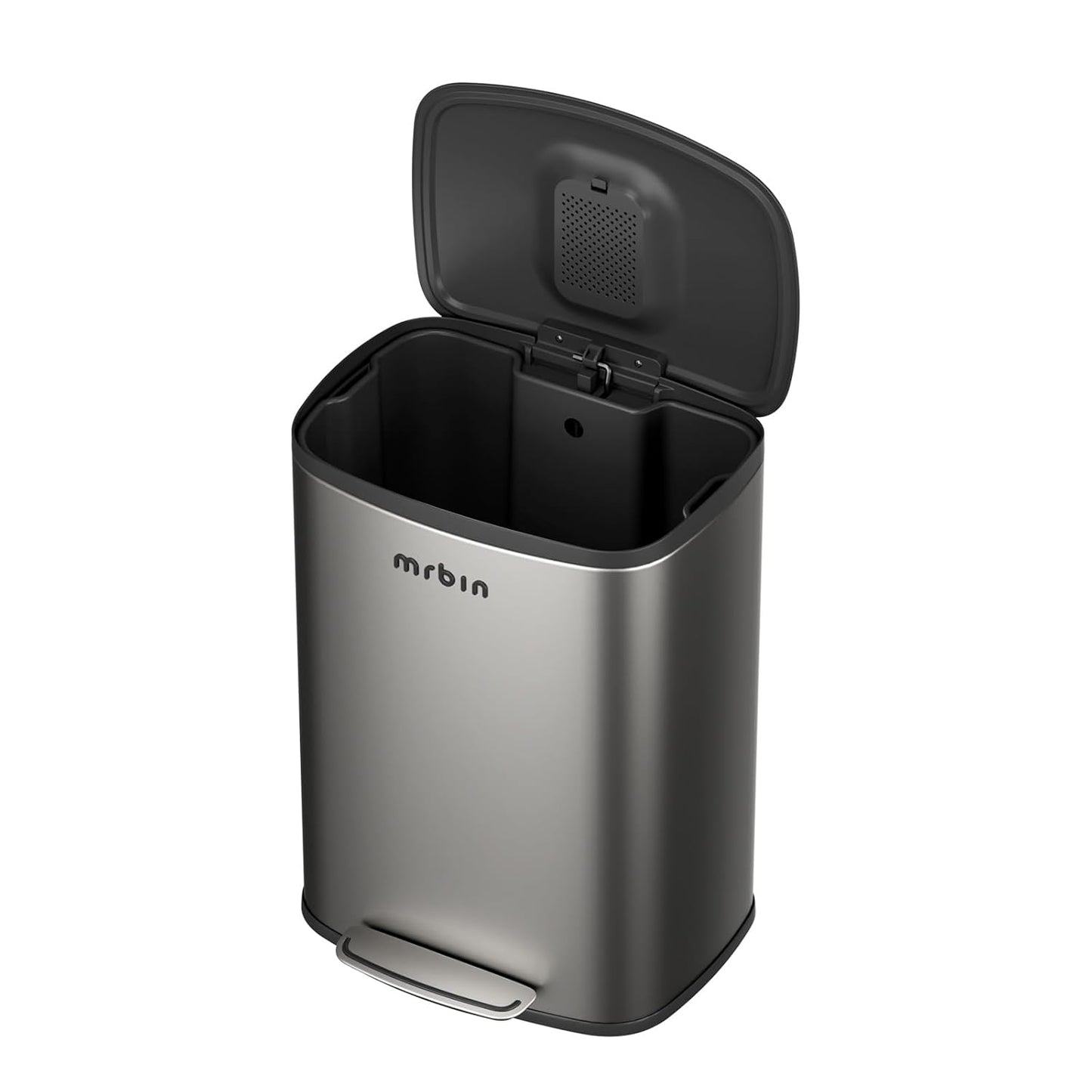Stainless Steel Kitchen Trash Can - 13gal / 50L, Eclipse Grey