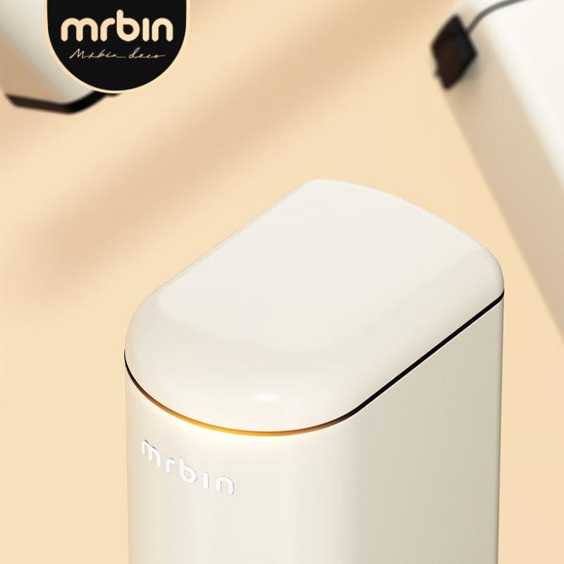 Space - Saving Step Small Trash Can - Sealed, Quiet, and Stylish for Bathrooms - mrbin