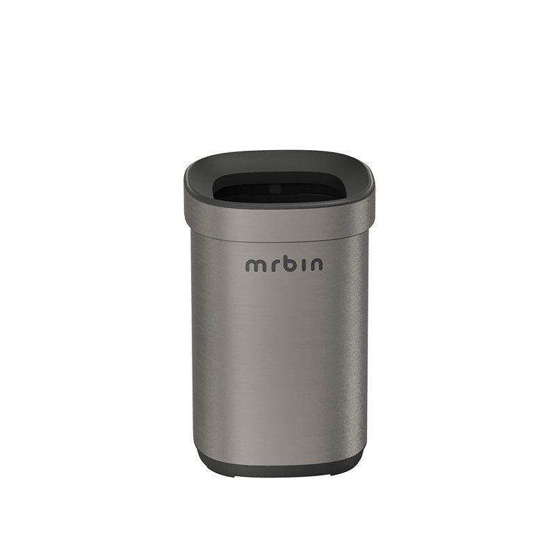 Open Top Commercial Trash Can Eclipse Grey