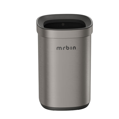 Open Top Commercial Trash Can Eclipse Grey