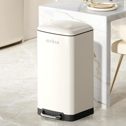 Metal Kitchen Trash Can - 40L / 10.5gal, Commercial Use