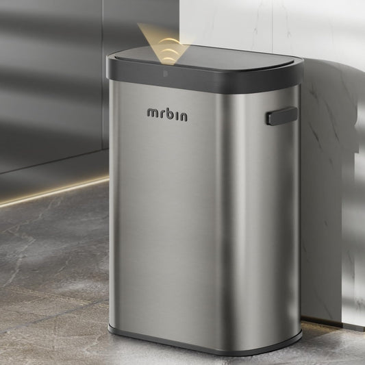 Stainless Steel Motion Sensor Trash Can - 50L, Automatic