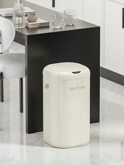 MrBin Luxury Electric Automatic Adsorption Trash Can - Touchless, Silent Operation for Home and Kitchen with Stylish Design