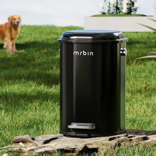 Metal Dog Poop Trash Can - 18L, Outdoor, Stainless Steel