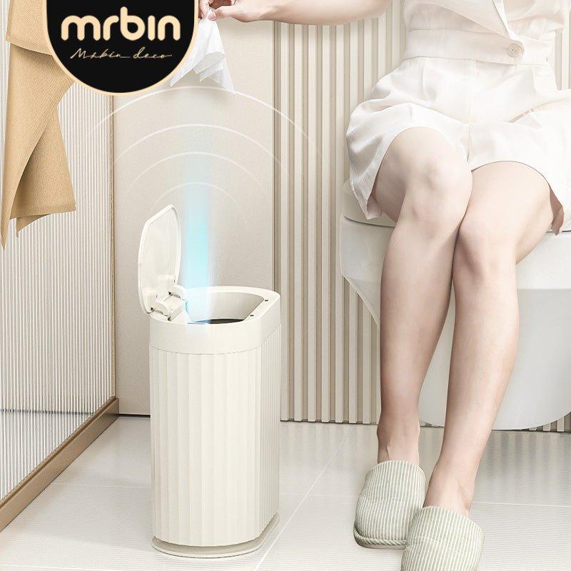 Advanced Motion Sensor Trash Can with IPX5 Waterproof Rating and Sealed Odor Protection - mrbin