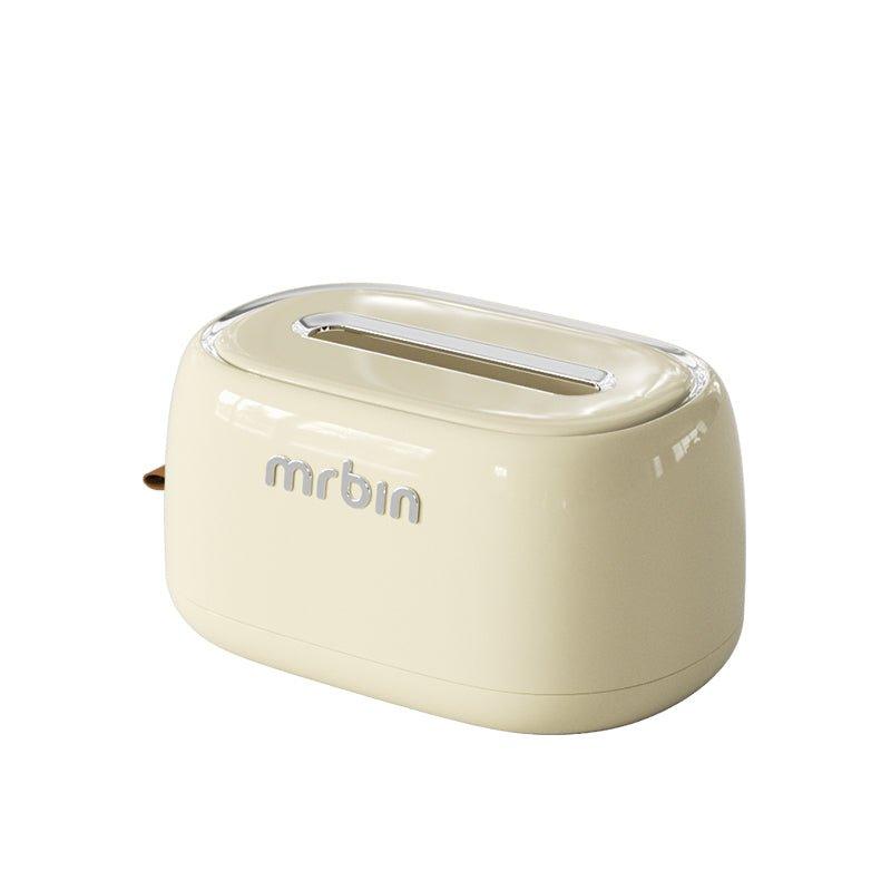 Creative Waterproof Tissue Box with Built - In Spring, Cheese Color, and Retro Silver Plating - mrbin