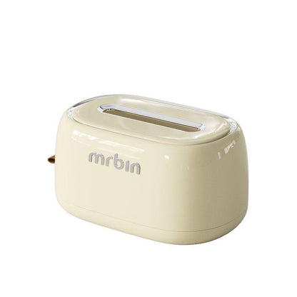 Creative Waterproof Tissue Box with Built - In Spring, Cheese Color, and Retro Silver Plating - mrbin