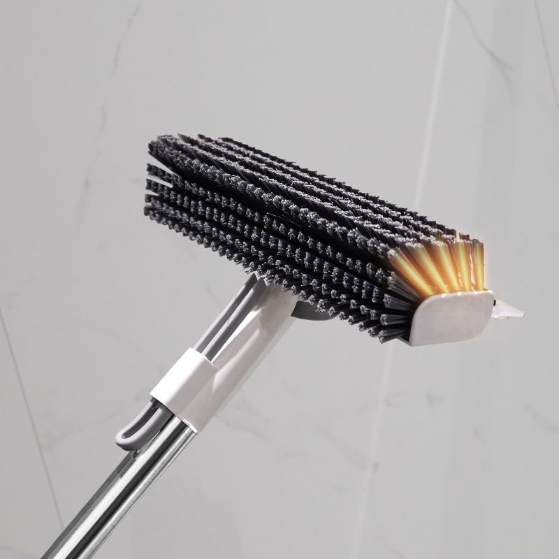 Floor Cleaning Brush with Long Handle for High Reach and Double - Sided Stiff Bristles - mrbin