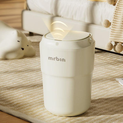 Innovative Coffee Cup - Inspired Motion Sensor Trash Can with Advanced Features - mrbin