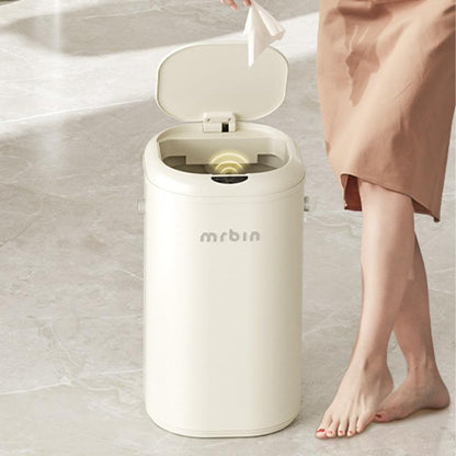 Mr. Bin Luxury Electric Trash Can - Touchless, Silent Operation for Home and Kitchen with Stylish Design - mrbin