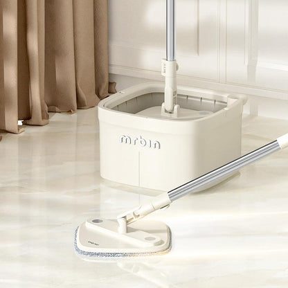 No - Touch Rotating Mop Bucket with Net and Dirty Water Separation and Extended Handle - mrbin