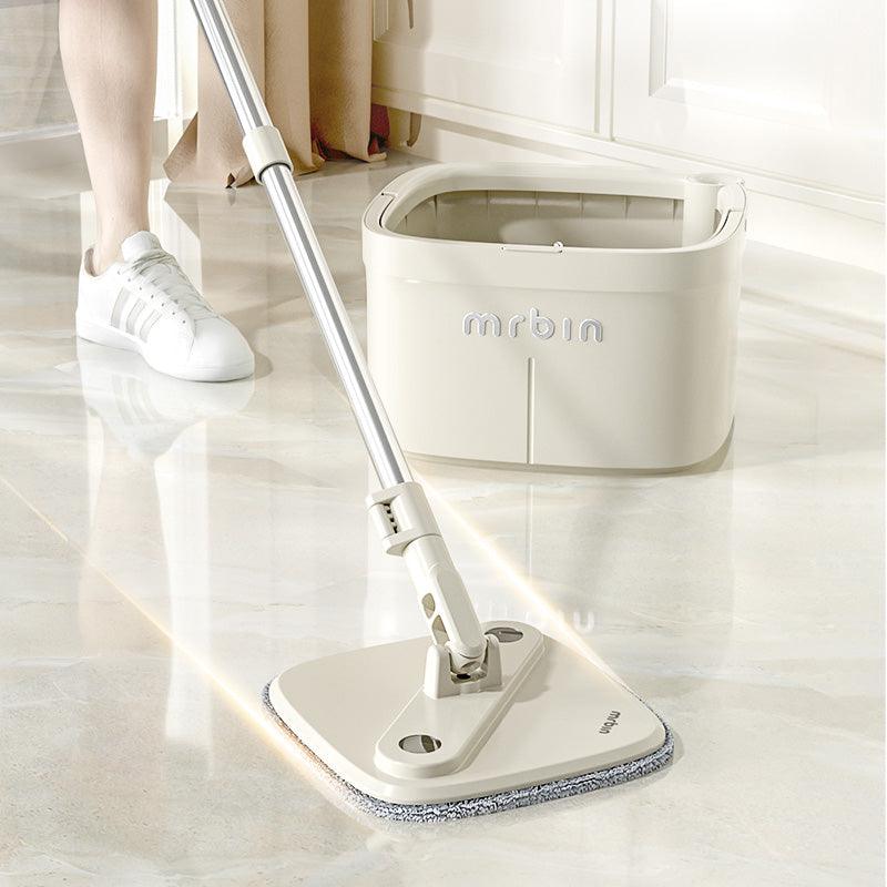 No - Touch Rotating Mop Bucket with Net and Dirty Water Separation and Extended Handle - mrbin