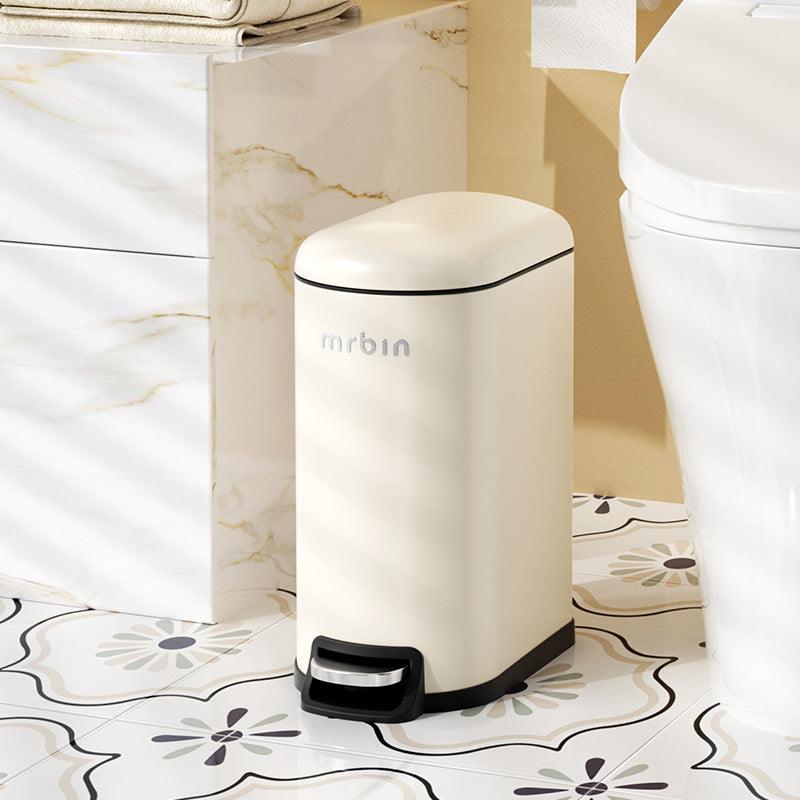 Space - Saving Step Small Trash Can - Sealed, Quiet, and Stylish for Bathrooms - mrbin