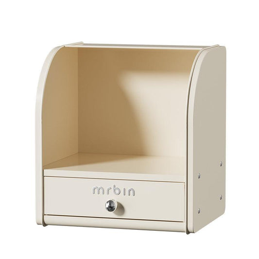 Sturdy Cream - Style Drawer Storage Box with Large Capacity and Easy Cleaning Features - mrbin