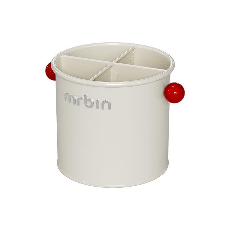 Stylish Cream - Style Makeup Brush Holder with Detachable Dividers and Drainage Features - mrbin