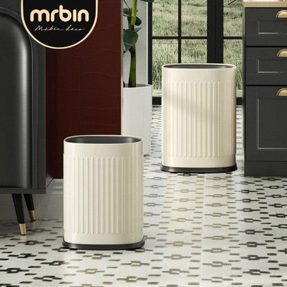 Stylish Living Room Small Trash Can with Double Layer and Wide Opening for Easy Use - mrbin