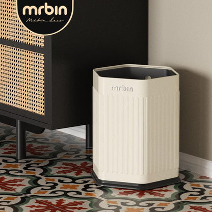 Stylish Living Room Trash Can with Double Layer, Wide Opening, and Sealed Base for Odor Control - mrbin