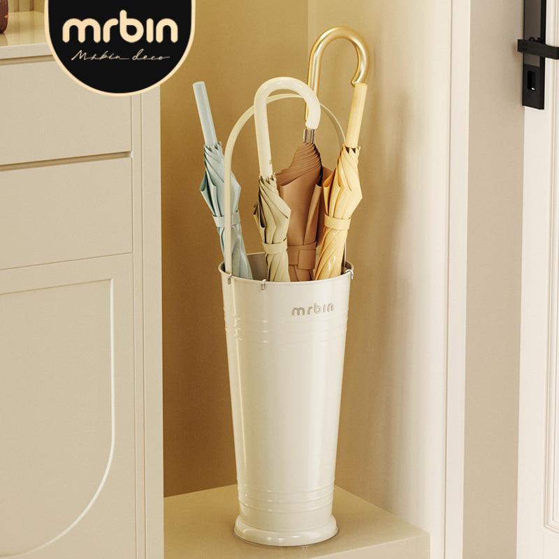 Stylish Umbrella Stand with Large Capacity, Extra Handle, and Hollow Bottom Design - mrbin